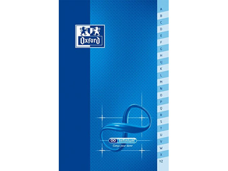 Oxford Carnet répertoire 'Infinium', 110 x 170 mm, quadrillé