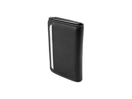 CLICKSAFE Portefeuille SLIM avec logement AirTag, noir