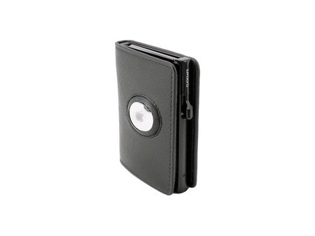 CLICKSAFE Portefeuille SLIM avec logement AirTag, noir