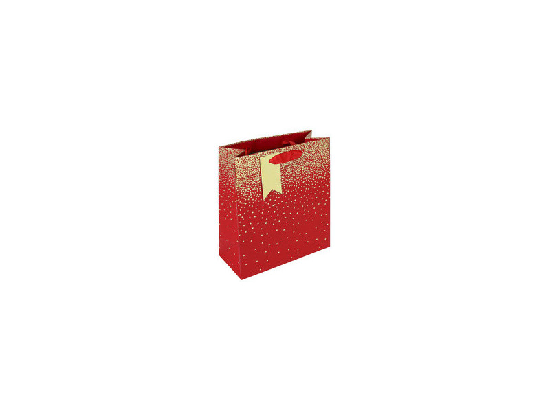 Clairefontaine Sac cadeau de Noël 'Pluie d'étoiles rouge'