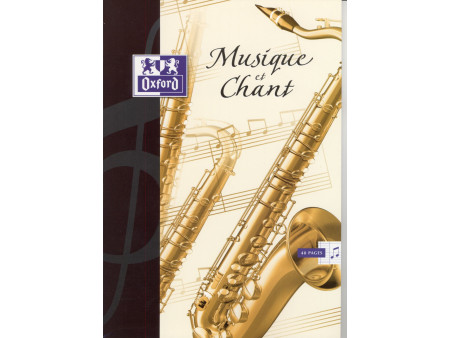 Oxford Cahier de musique et chant, piqûre, 240 x 320 mm