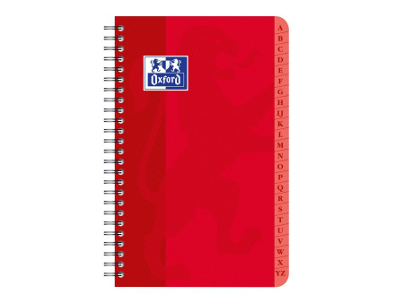 Oxford Carnet répertoire, reliure intégrale, 90 x 140 mm