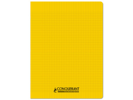 CONQUERANT CLASSIQUE Cahier 240 x 320 mm, Seyès, jaune