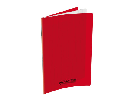 CONQUERANT CLASSIQUE Cahier 240 x 320 mm, Seyès, rouge