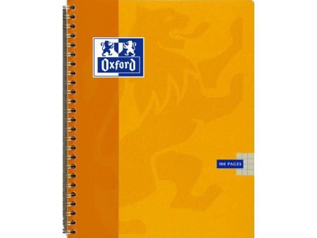 Oxford Cahier reliure intégrale, 170 x 220 mm, quadrillé 5x5