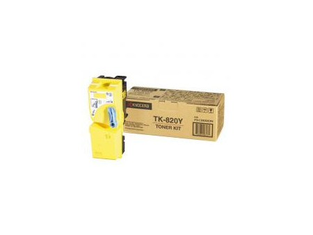 Toner laser kyocera-mita tk820y - jaune (7.000 pages)