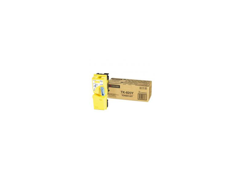 Toner laser kyocera-mita tk820y - jaune (7.000 pages)