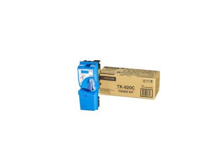 Toner laser kyocera-mita tk820c - cyan (7.000 pages)