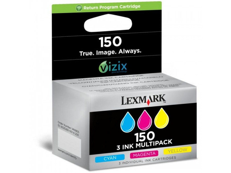 Multipack 3 cartouches Lexmark 150 (200 pages) - C/M/Y