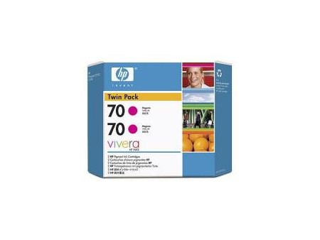 Twin Pack HP 70 - Magenta (130ml - Pack 2)