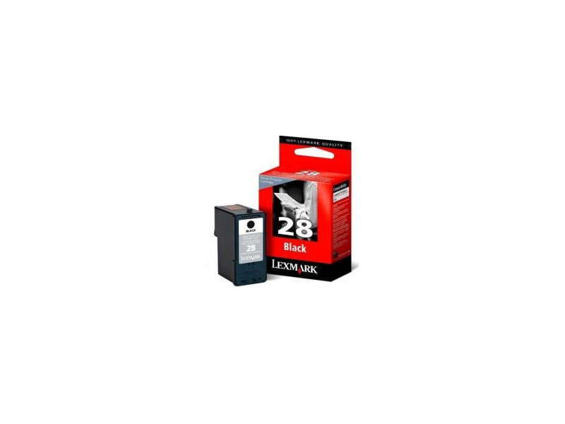 Cartouche jet d'encre lexmark nº28a - noir (175 pages)