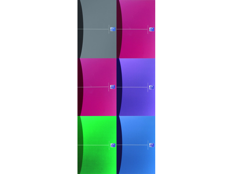 Oxford Cahier à spirale 'My Colours', A5, quadrillé