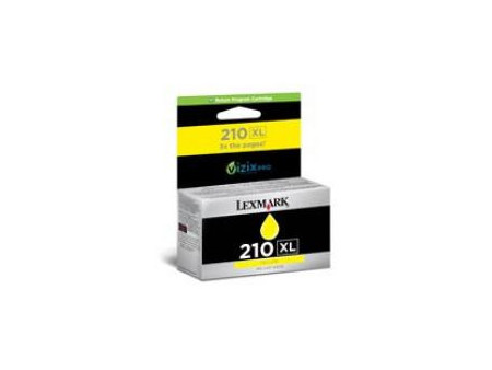 Cartouche jet d'encre lexmark n°210XL - jaune (1.600 pages)