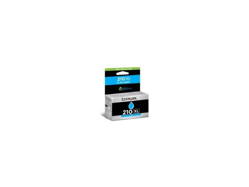 Cartouche jet d'encre lexmark n°210XL - cyan (1.600 pages)