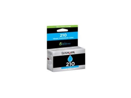 Cartouche jet d'encre lexmark n°210 - cyan (500 pages)