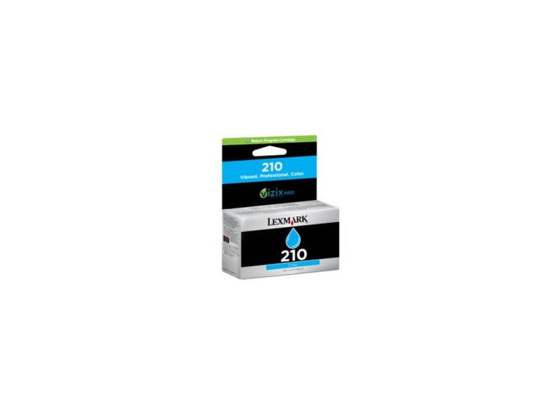 Cartouche jet d'encre lexmark n°210 - cyan (500 pages)