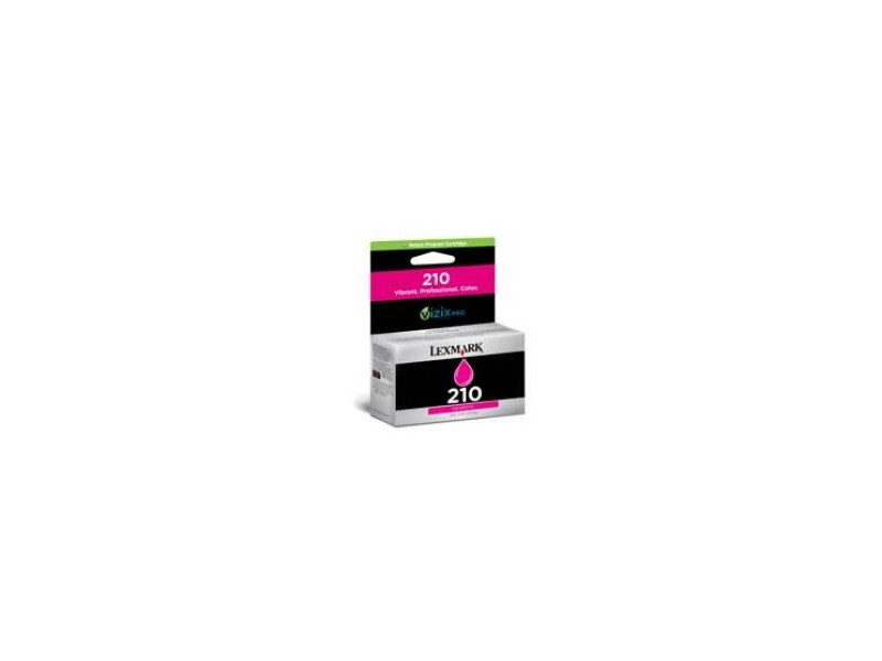 Cartouche jet d'encre lexmark n°210 - magenta (500 pages)