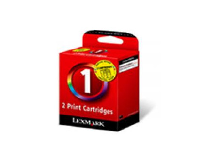LEXMARK CARTOUCHE JET D'ENCRE TRICOLOR Nº1 - TWIN PACK