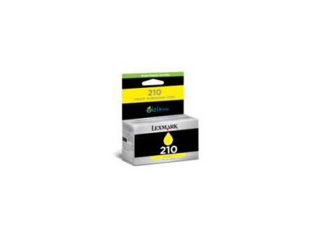 Cartouche jet d'encre lexmark n°210 - jaune (500 pages)