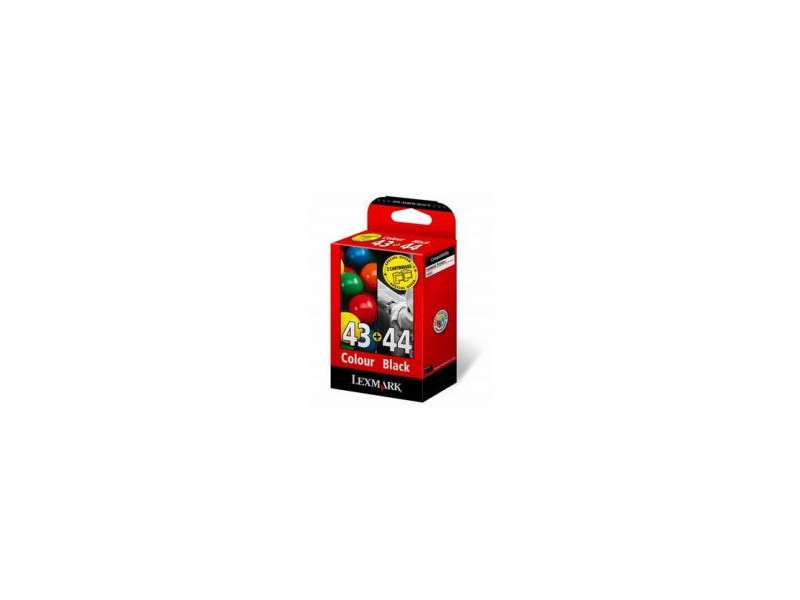 LEXMARK CARTOUCHE JET D'ENCRE COULEUR Nº43+44 - TWIN PACK