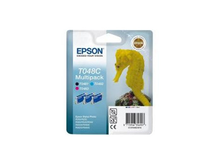 Multipack Epson T048C - Noire, cyan et magenta