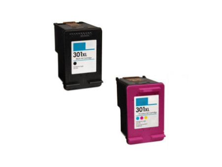 Multipack compatible HP 301 XL Noir + Couleur (2 cartouches)