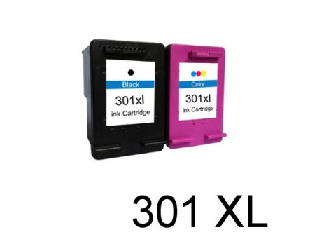 Multipack compatible HP 301 XL Noir + Couleur (2 cartouches)