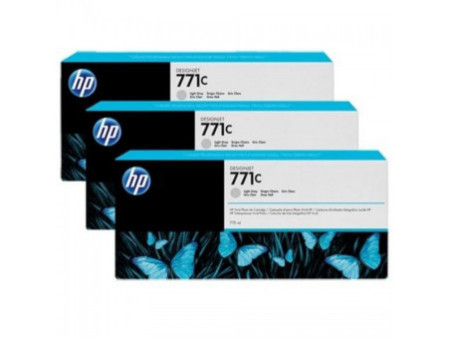 Cartouche HP 771 GRIS CLAIR - 775ML PACK 3