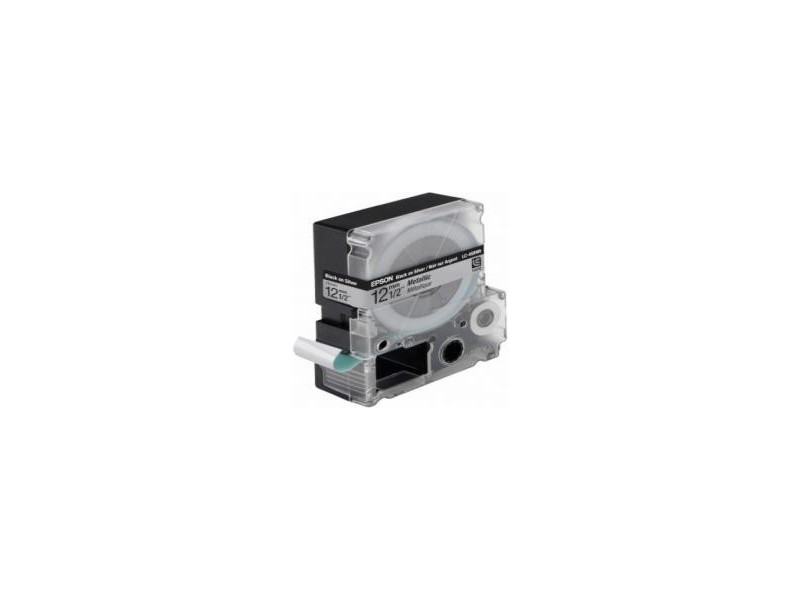 ruban epson marqueur non-lamine lc-4sbm9 argent métallique/noir 9m 12mm (C53S625414)