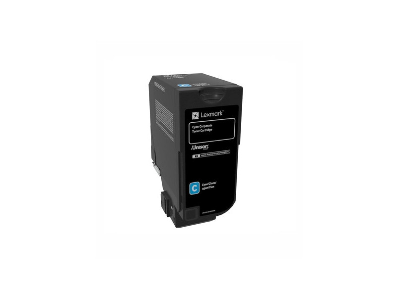 lexmark toner laser cyan 3.000 pages corporative cs/720/725 cx725
