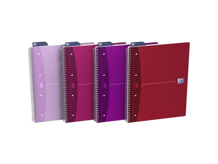 Oxford Cahier à spirale 'My Style', A4+, quadrillé 180 pages