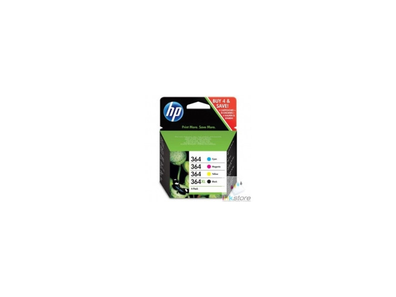 Multipack HP 364 (BK XL 550 pages + C/M/Y 3x300 pages)