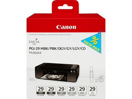 Multipack Canon PGI-29 mbk/pbk/dgy/gy/lgy