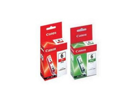 Cartouche Canon BCI-6R + BCI-6G -  Rouge/Vert (pack 2)