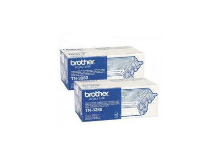 Toner Brother TN-3280tw - Noir (8.000 pages pack 2)
