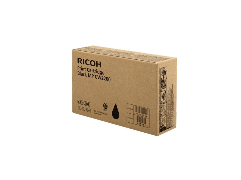 ricoh cartouche jet d'encre noir 200ml mp cw2200sp