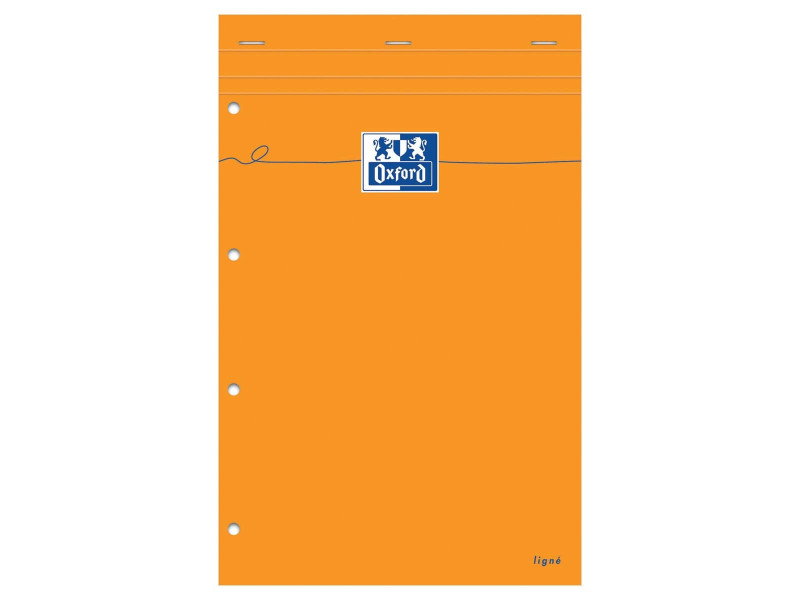 Oxford Bloc-notes, 210 x 315, ligné - avec marge, 160 pages