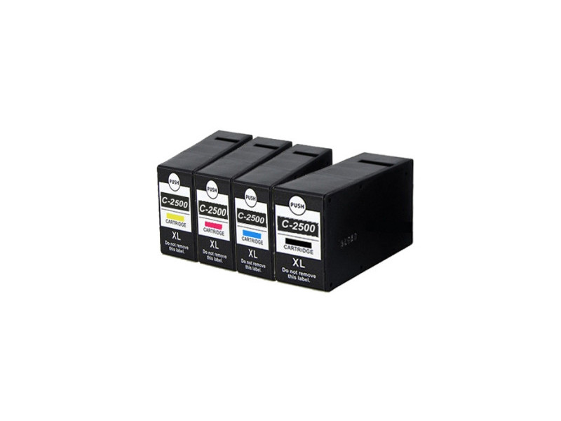 Multipack 4 Cartouches compatibles Canon PGI-2500XL BK/C/M/Y