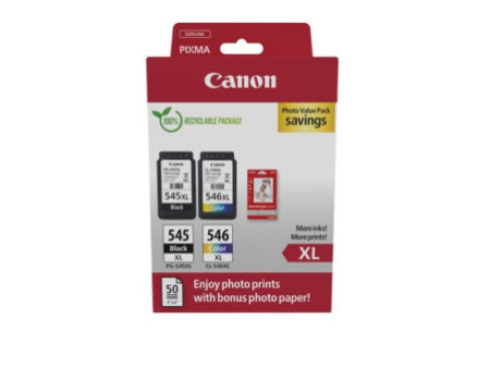 Multipack Canon PG-545xl + CL-546xl + papier photo