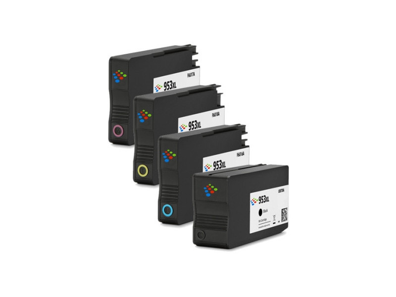 Lot de 4 cartouches compatibles HP 953XL - BK/C/M/Y