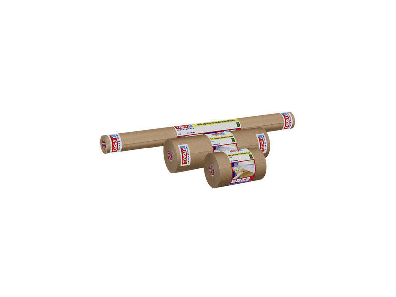 tesa Papier de protection, autocollant, 150mm x 50m, marron