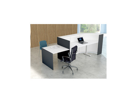 kerkmann Comptoir arrondi BARI up & down avec espace conseil