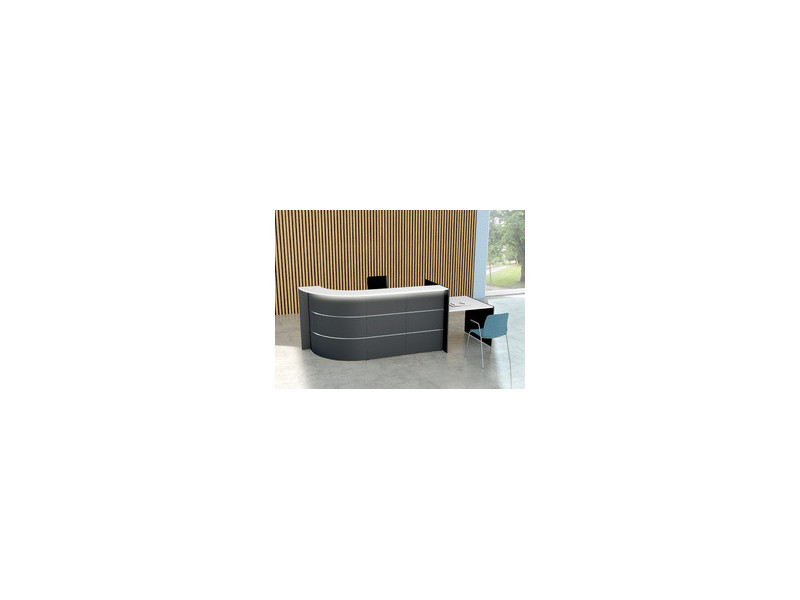 kerkmann Comptoir arrondi BARI up & down avec espace conseil