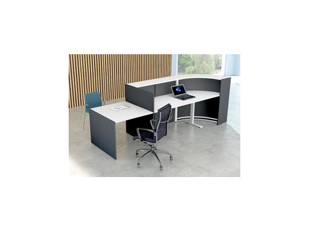kerkmann Comptoir arrondi BARI up & down avec espace conseil