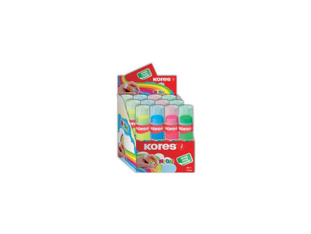 Kores Bâton de colle "NEON", 20 g, sans solvant, colle