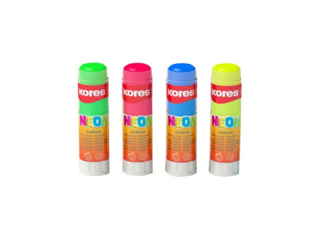 Kores Bâton de colle "NEON", 20 g, sans solvant, colle