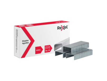 REXEL agrafes No 24/6, zinguées, contenu: 1.000 pièces