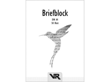 VIKTOR RICHTER Bloc de correspondance A4, sans perforation,
