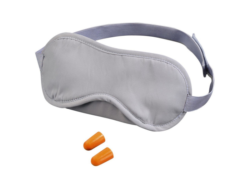 hama kit de voyage sommeil, masque sommeil rembouré, gris