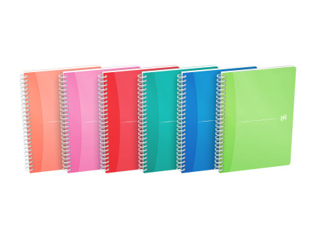 Oxford Carnet à spirale 'My Colours', A5, ligné